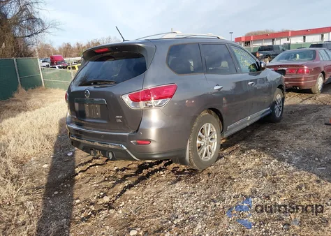 2015 Nissan Pathfinder Sl из США, поврежденный, VIN 5N1AR2MM7FC611990